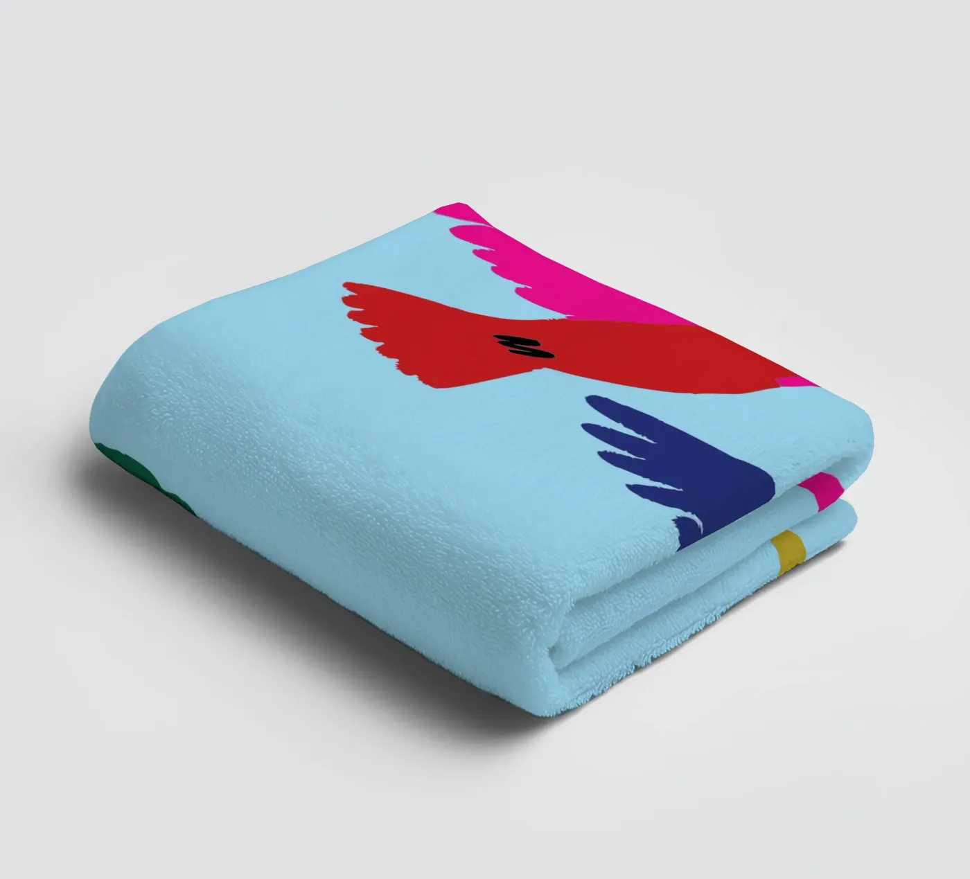 Two Birds towel by TRENDY POSTER SHOP