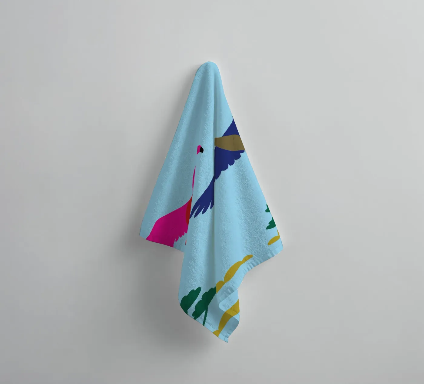 Two Birds towel by TRENDY POSTER SHOP