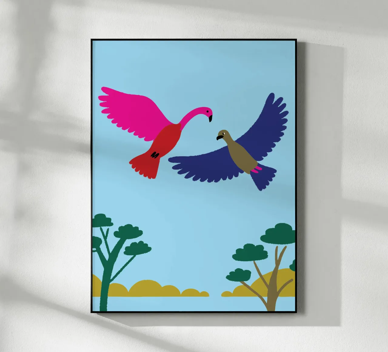 Due uccelli plexiglass da TRENDY POSTER SHOP