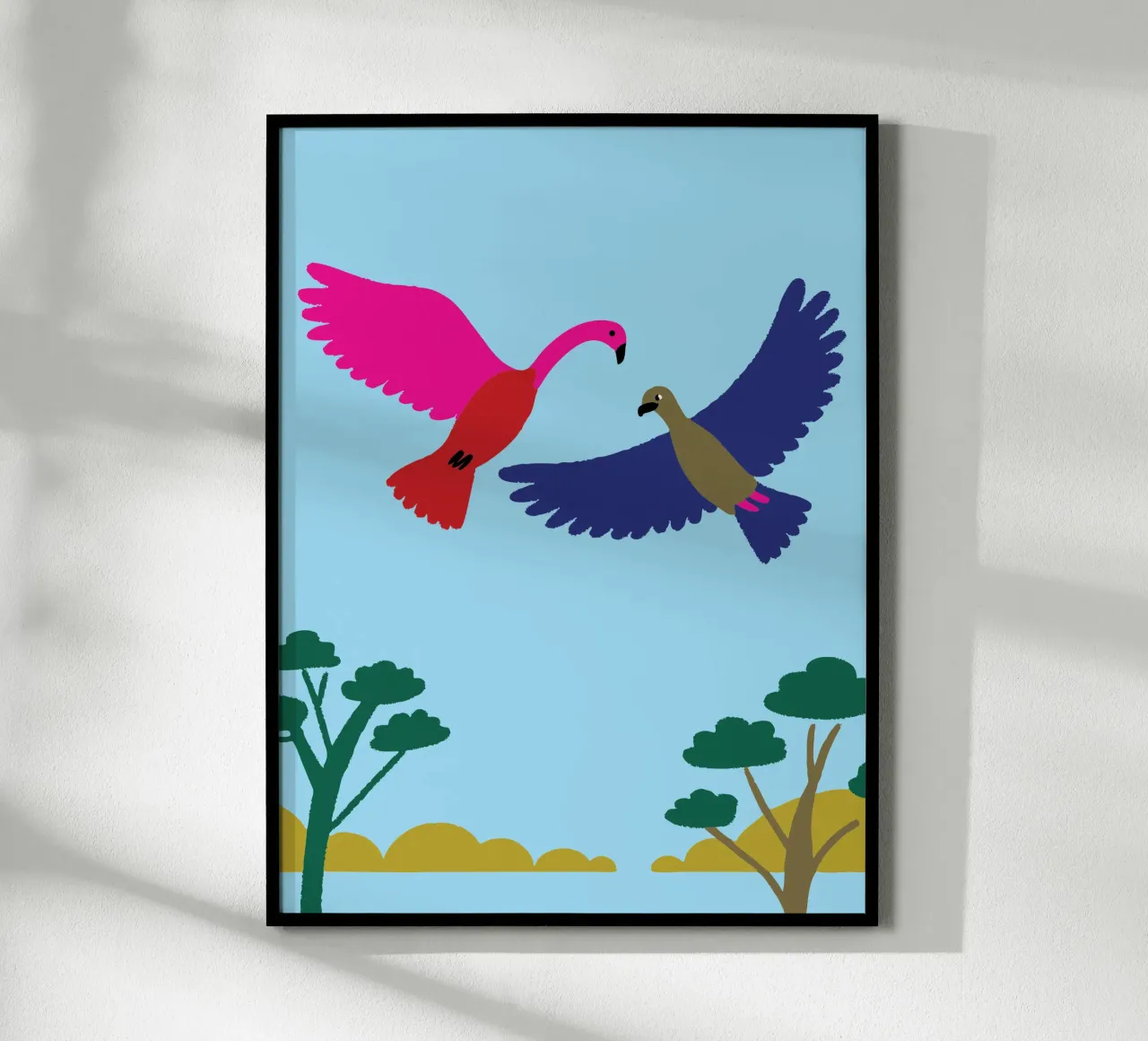Two Birds poster by TRENDY POSTER SHOP