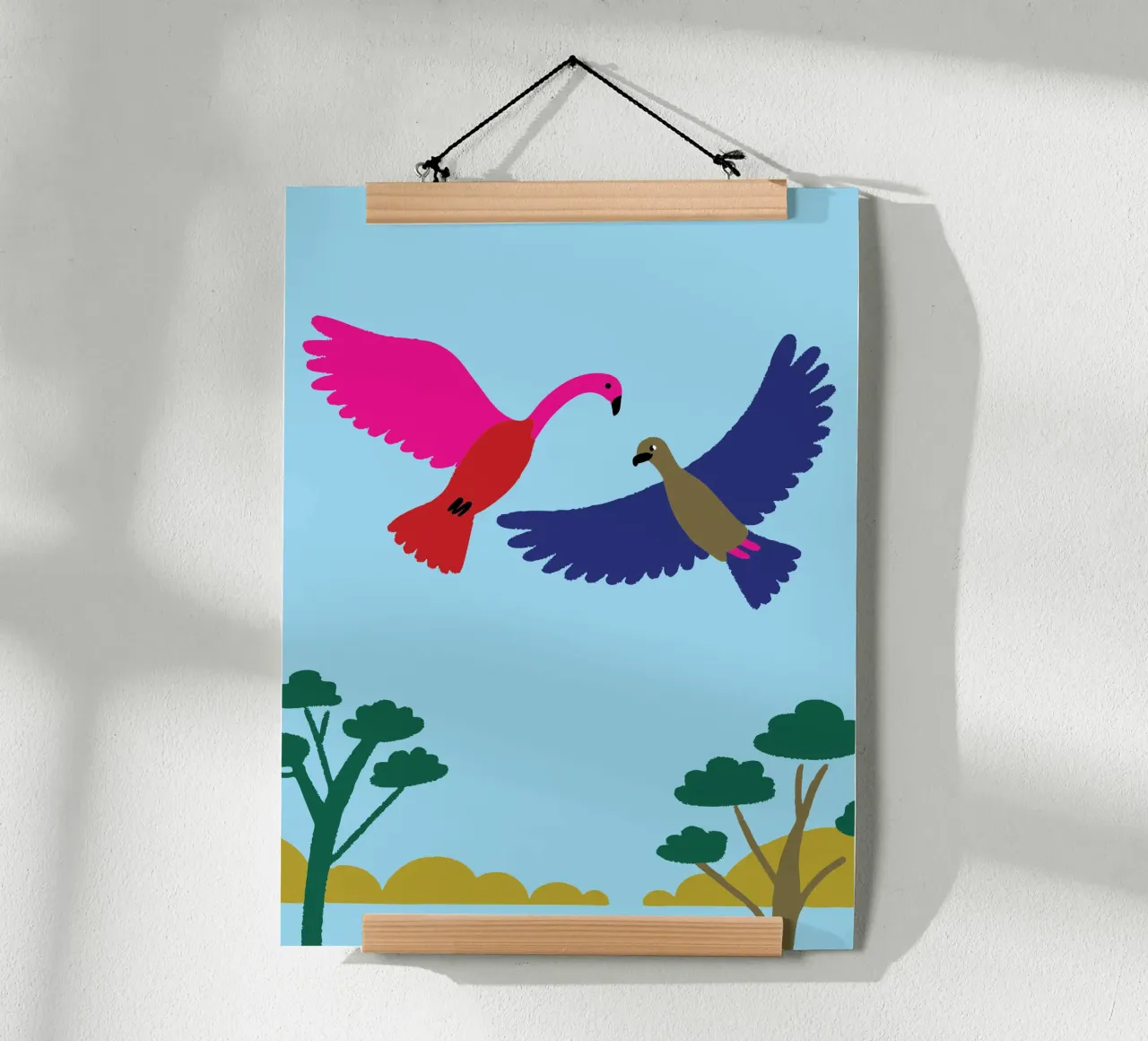Two Birds poster by TRENDY POSTER SHOP