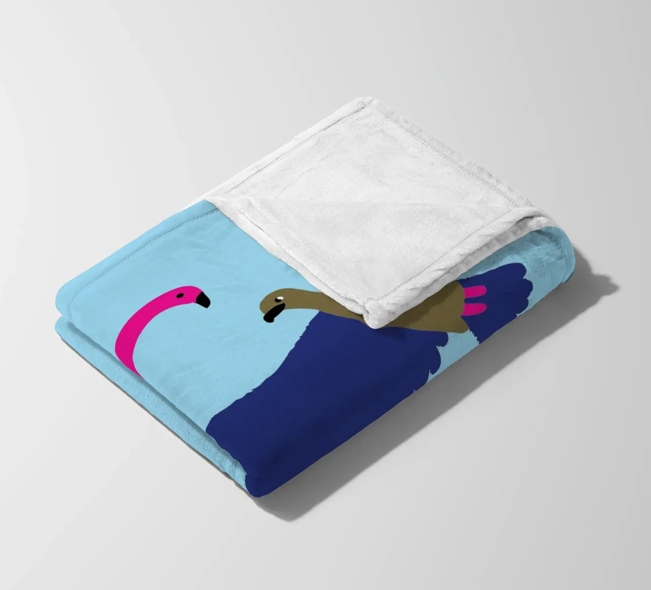 Due uccelli coperta in pile da TRENDY POSTER SHOP