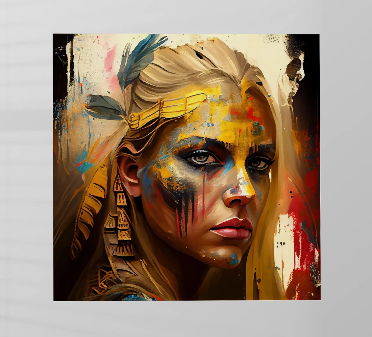 Powerful Warrior Woman backlit film by Chromatic Fusion Studio