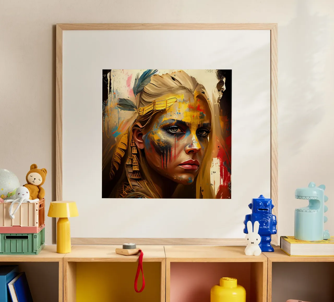 Powerful Warrior Woman hahnemühle by Chromatic Fusion Studio