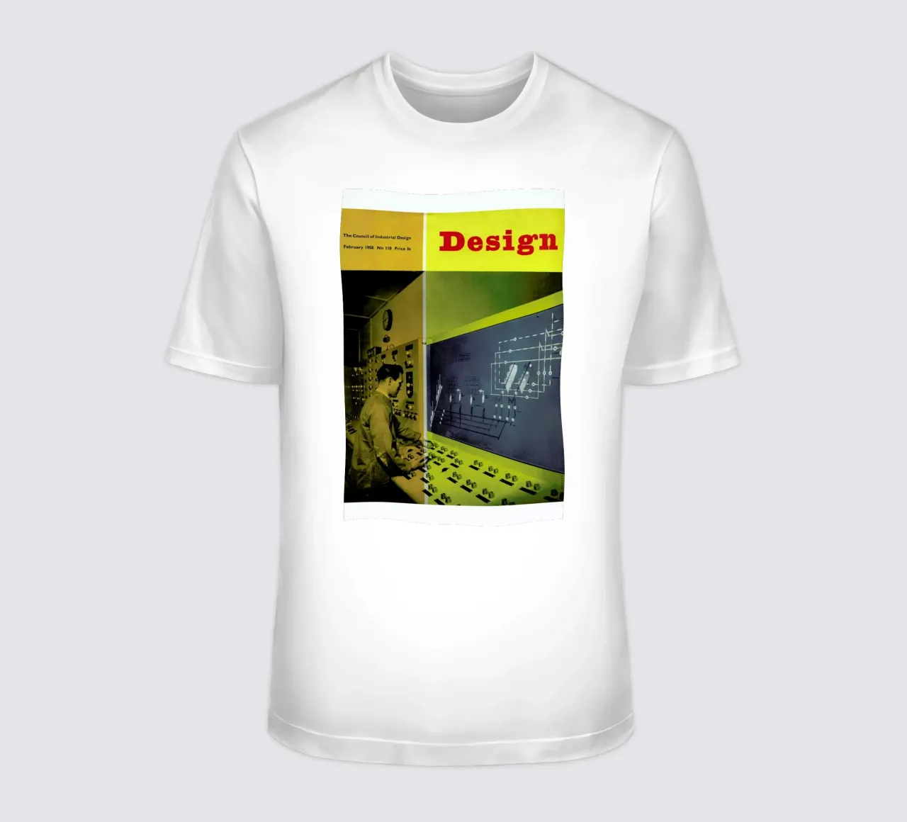 1958 February Design Magazine t-shirt da Hemingway Design