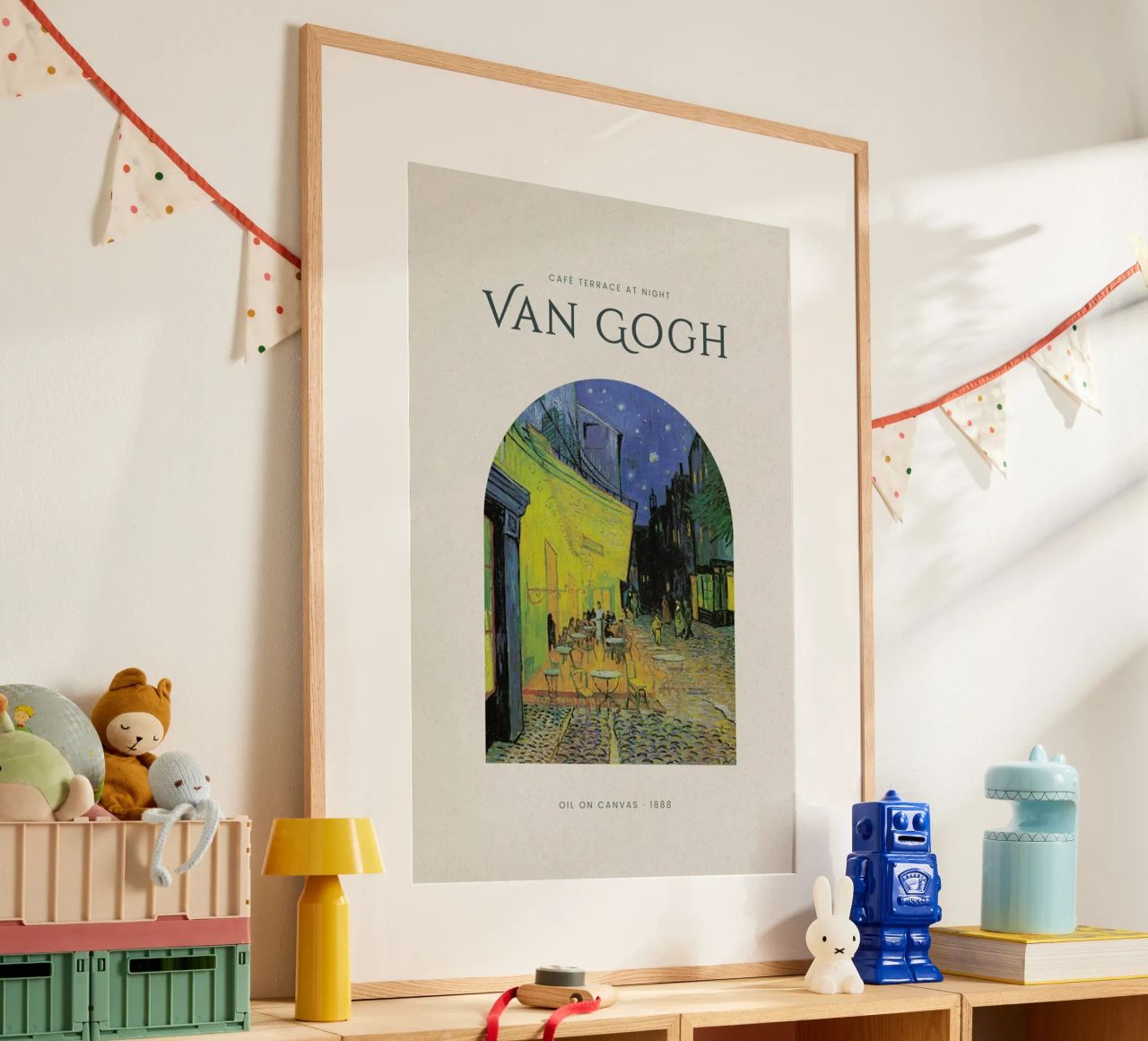 van Gogh - Café Terrace at Night Poster von Vintage by JUNIQE