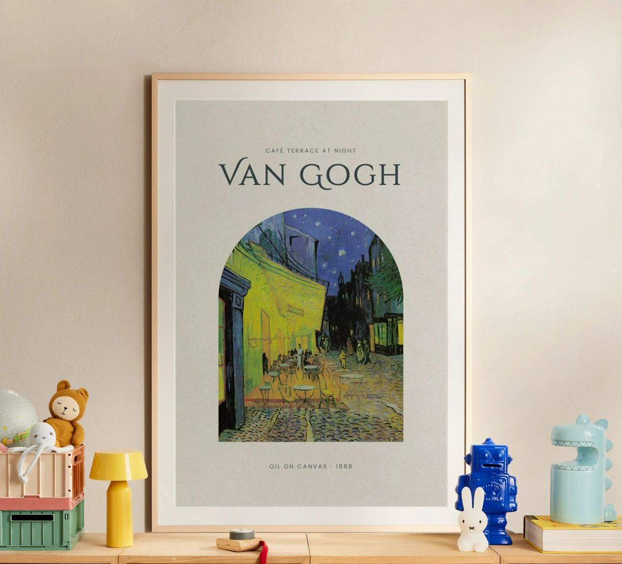 van Gogh - Café Terrace at Night Poster von Vintage by JUNIQE