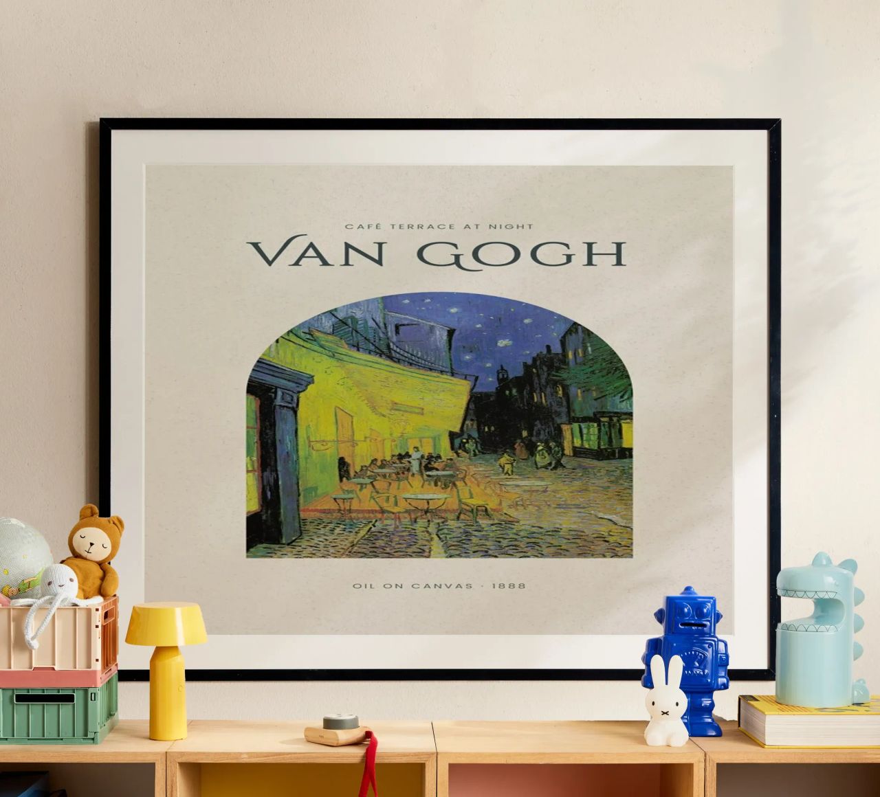 van Gogh - Café Terrace at Night Poster von Vintage by JUNIQE