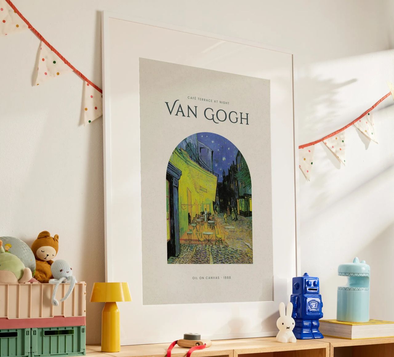 van Gogh - Café Terrace at Night Poster von Vintage by JUNIQE