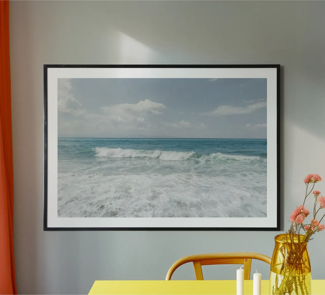 Italian wave poster con telaio in legno da photolovers