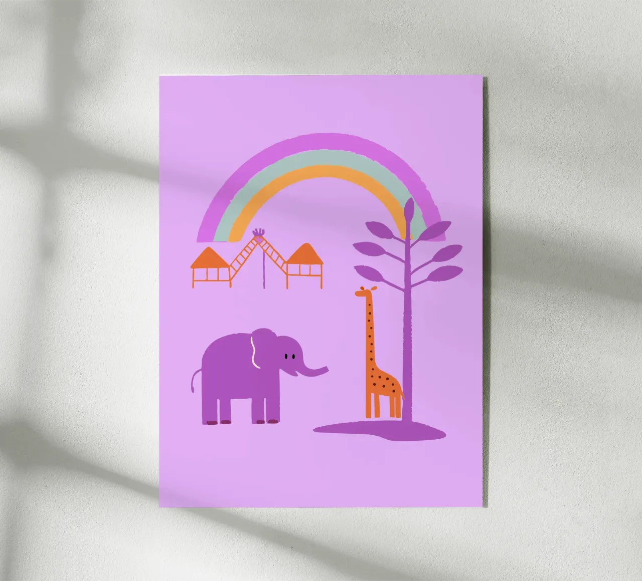 Elefanti e giraffe plexiglass da TRENDY POSTER SHOP