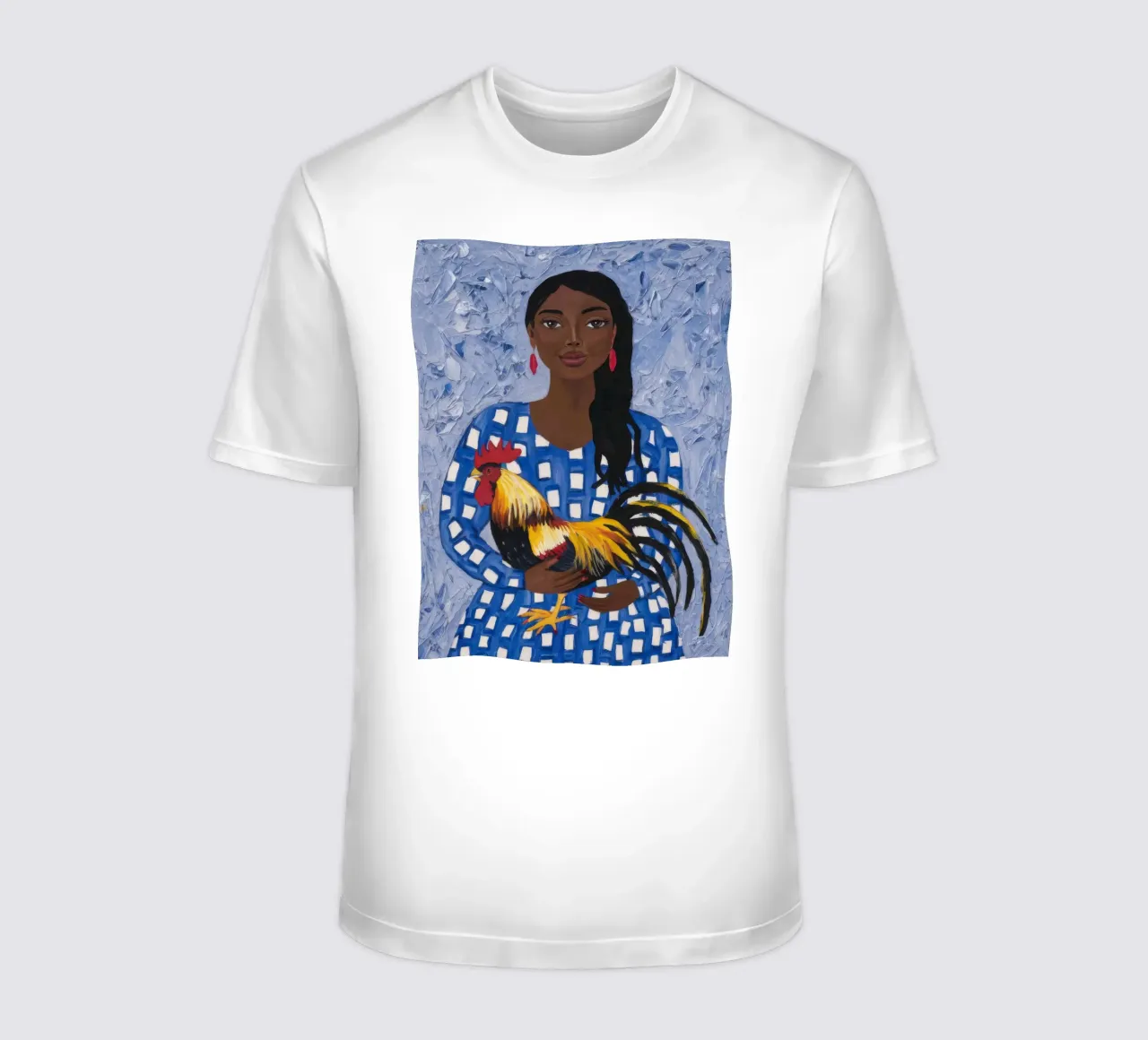 Compagno Gallo Gioioso t-shirt da Ebony Carpenter