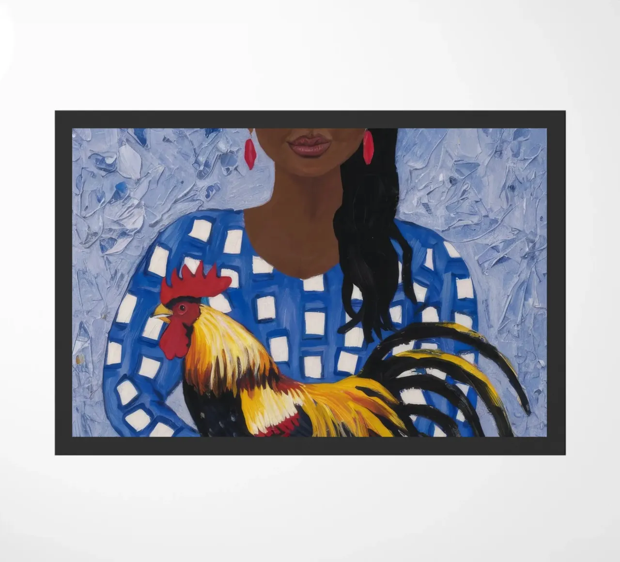 Compagno Gallo Gioioso zerbino da Ebony Carpenter