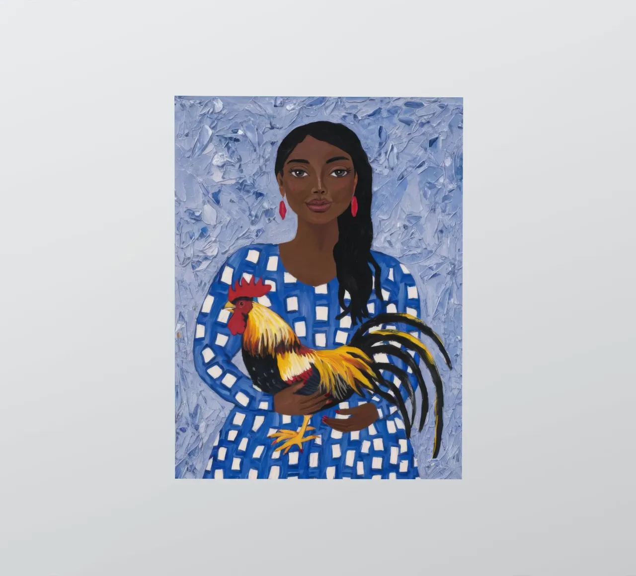 Compagnon du coq joyeux autocollant de Ebony Carpenter