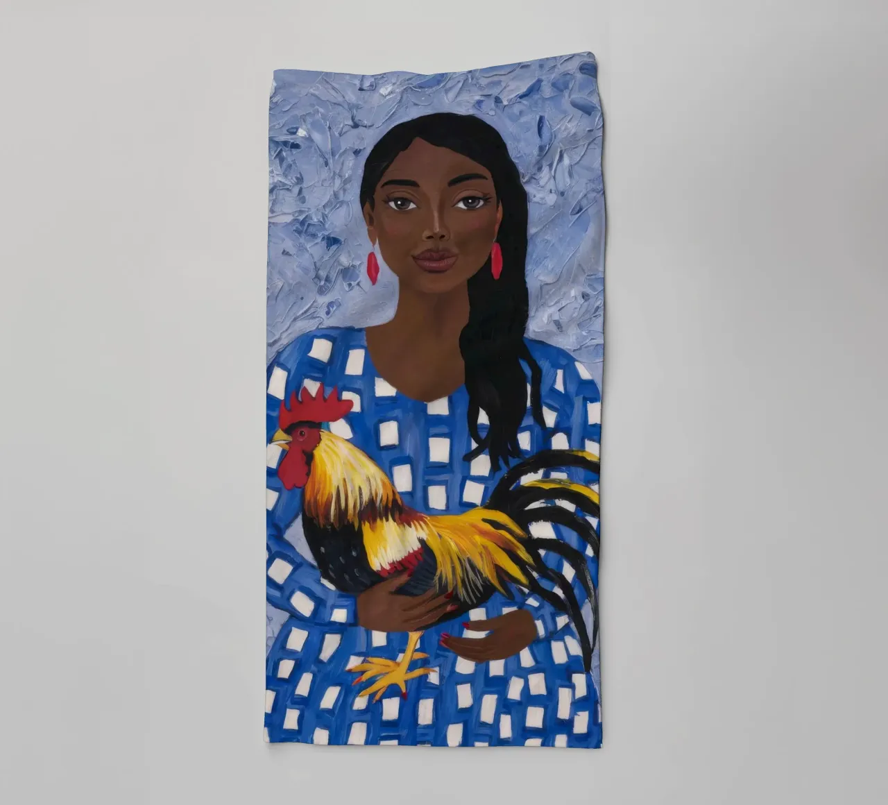 Compagnon du coq joyeux serviette de bain de Ebony Carpenter