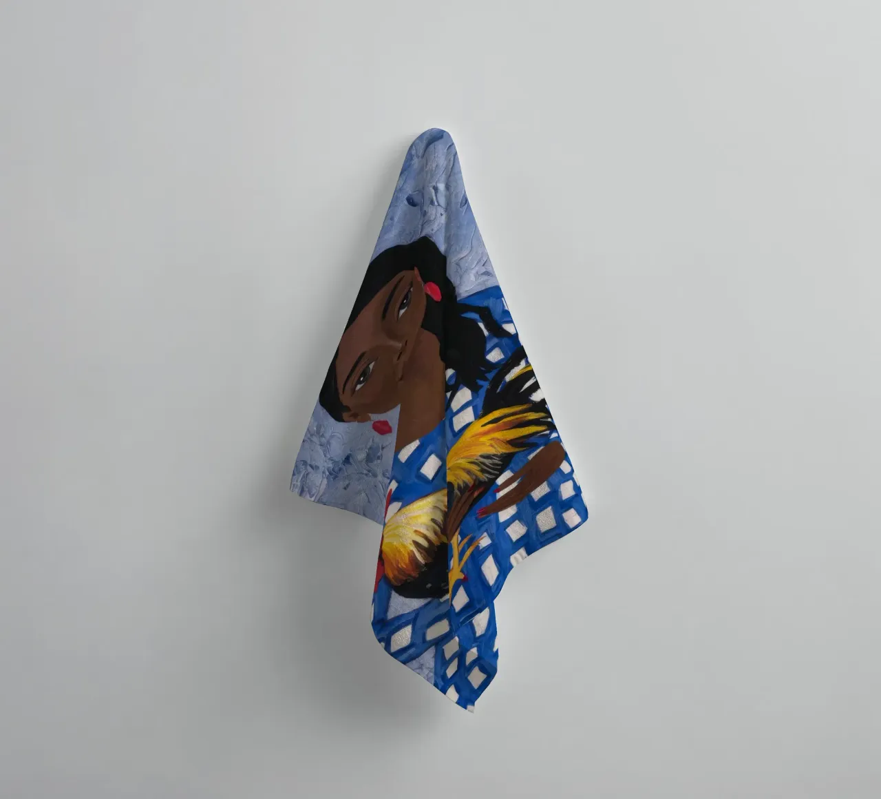 Compagnon du coq joyeux serviette de bain de Ebony Carpenter