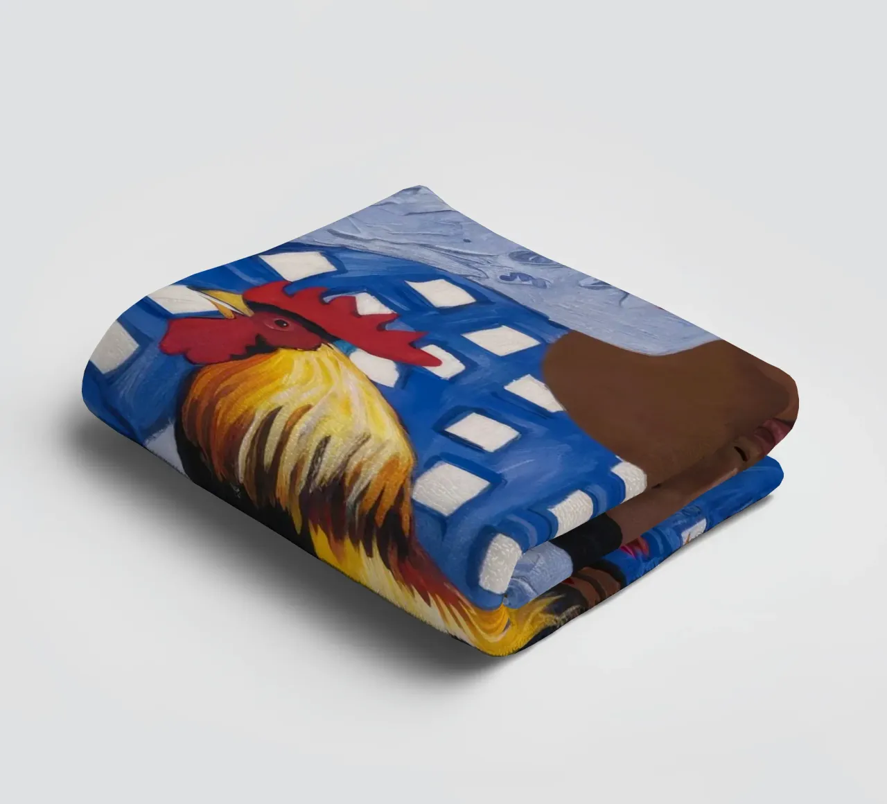 Compagnon du coq joyeux serviette de bain de Ebony Carpenter