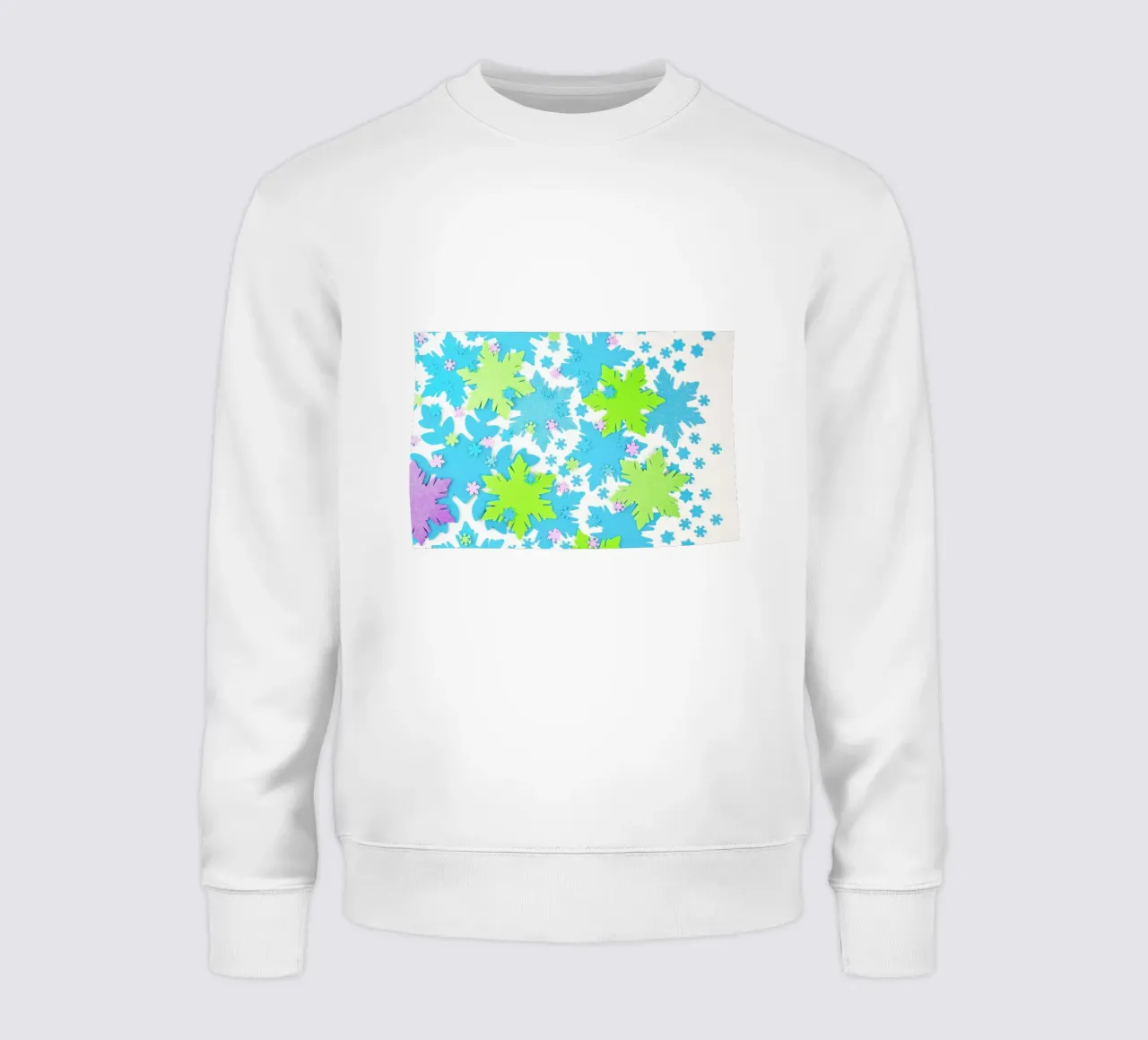 Snowflakes sweatshirt by Juj Winn