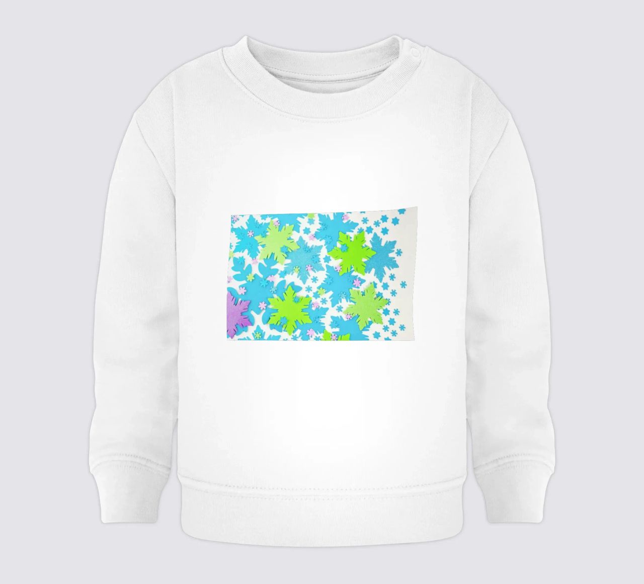 Snowflakes felpa neonato da Juj Winn