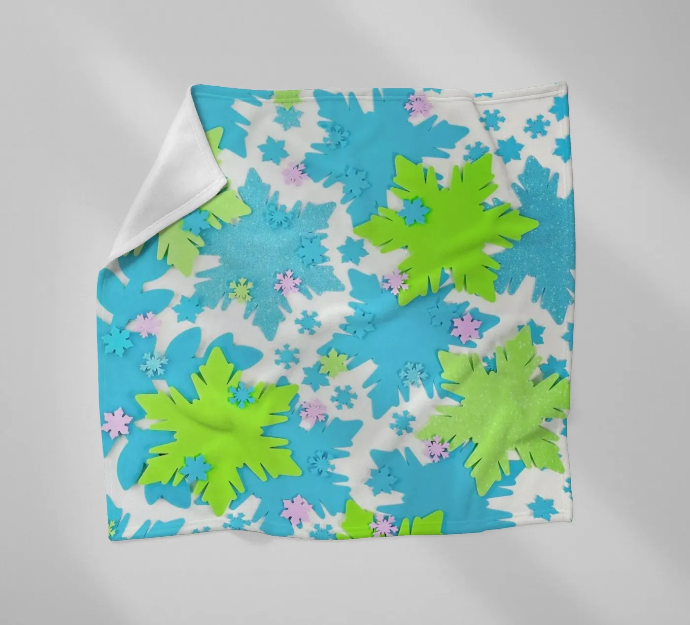 Snowflakes Fleecedecke von Juj Winn