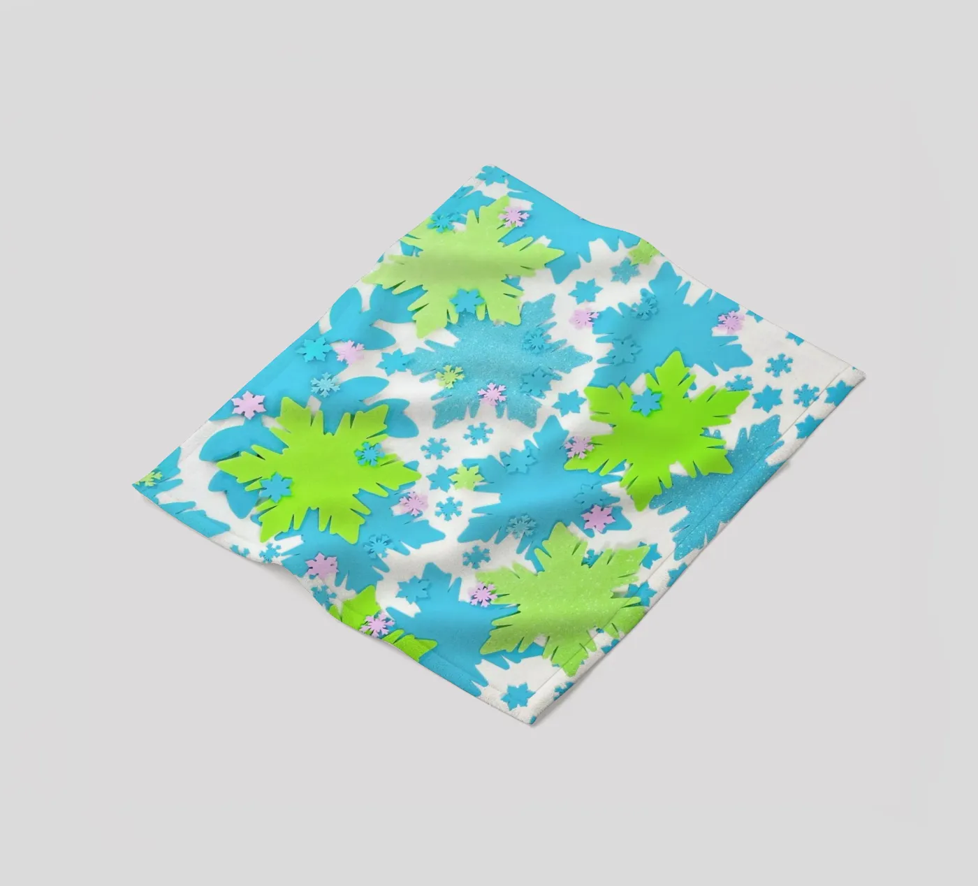 Snowflakes Fleecedecke von Juj Winn