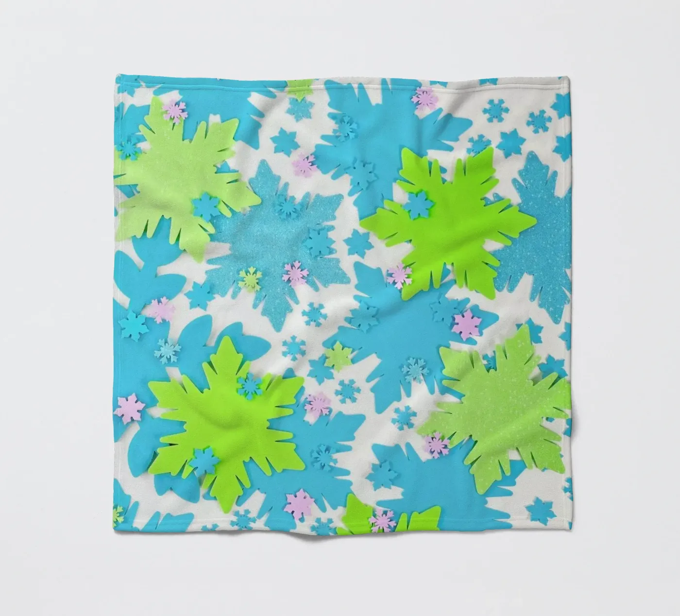 Snowflakes Fleecedecke von Juj Winn