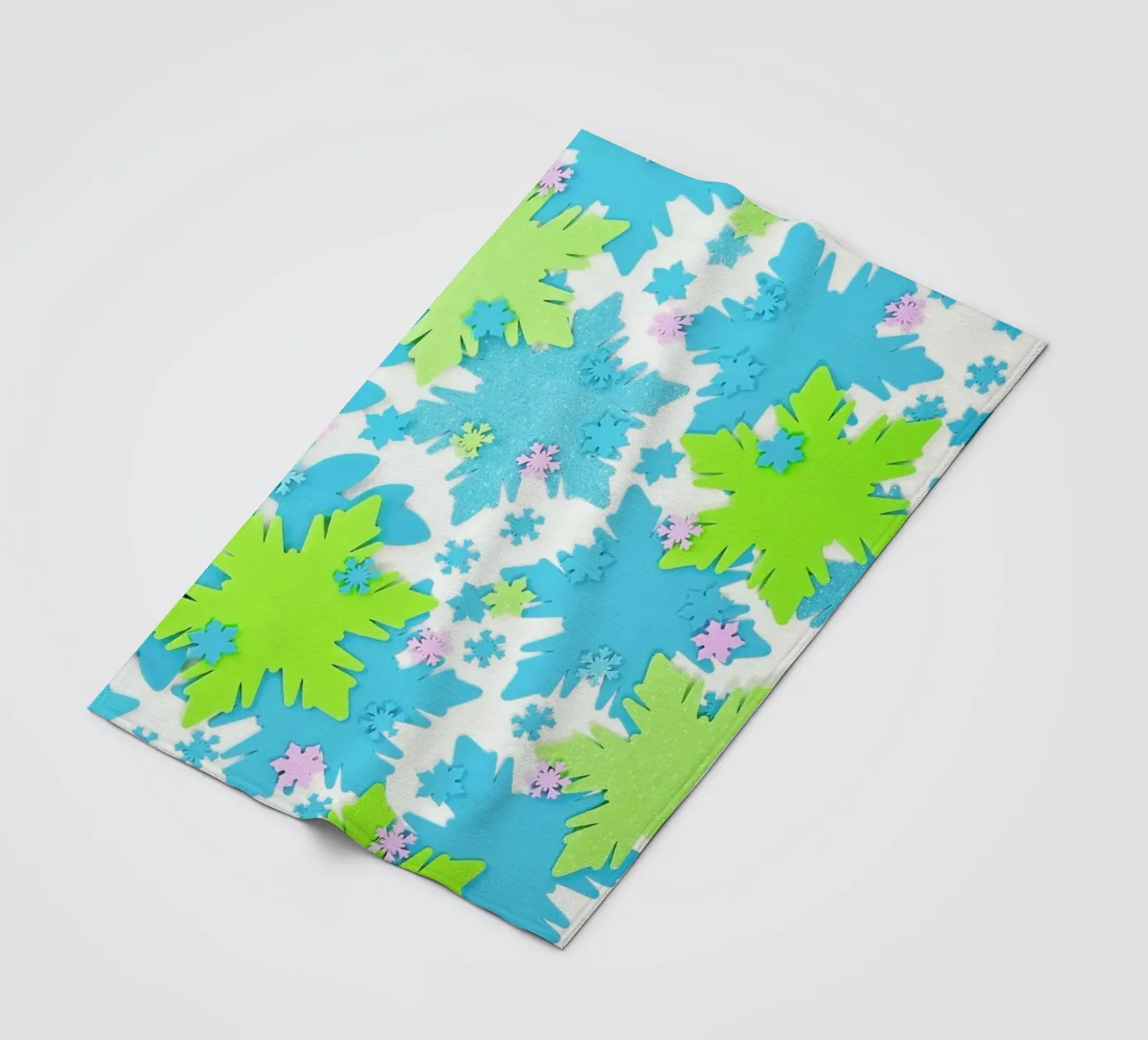 Snowflakes Fleecedecke von Juj Winn