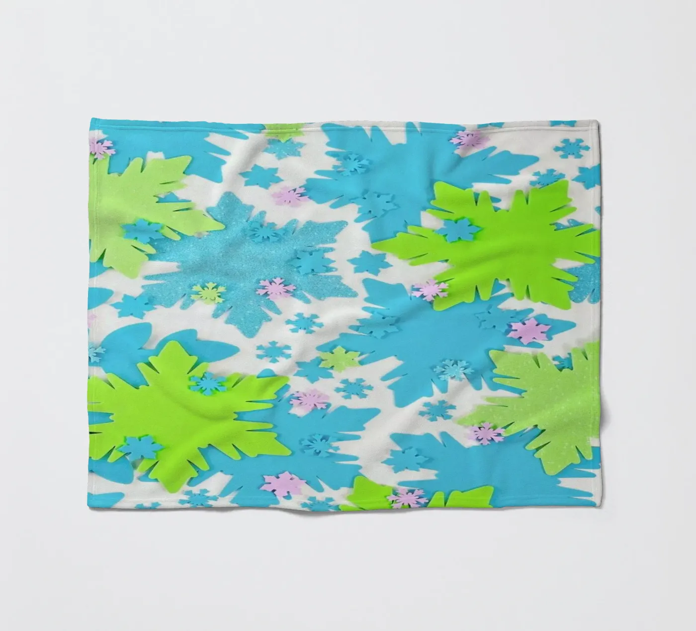 Snowflakes Fleecedecke von Juj Winn