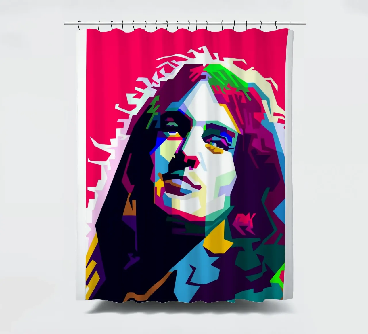 Ian Gillan Hardrock-Sänger WPAP Trending Now Duschvorhang von Artkreator