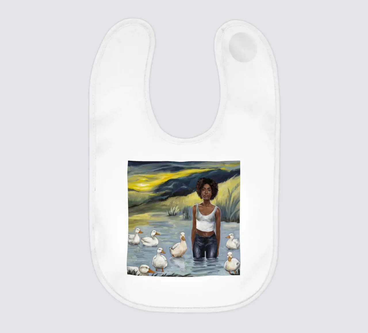 Tranquillo riflesso dell'acqua bavaglino da Ebony Carpenter