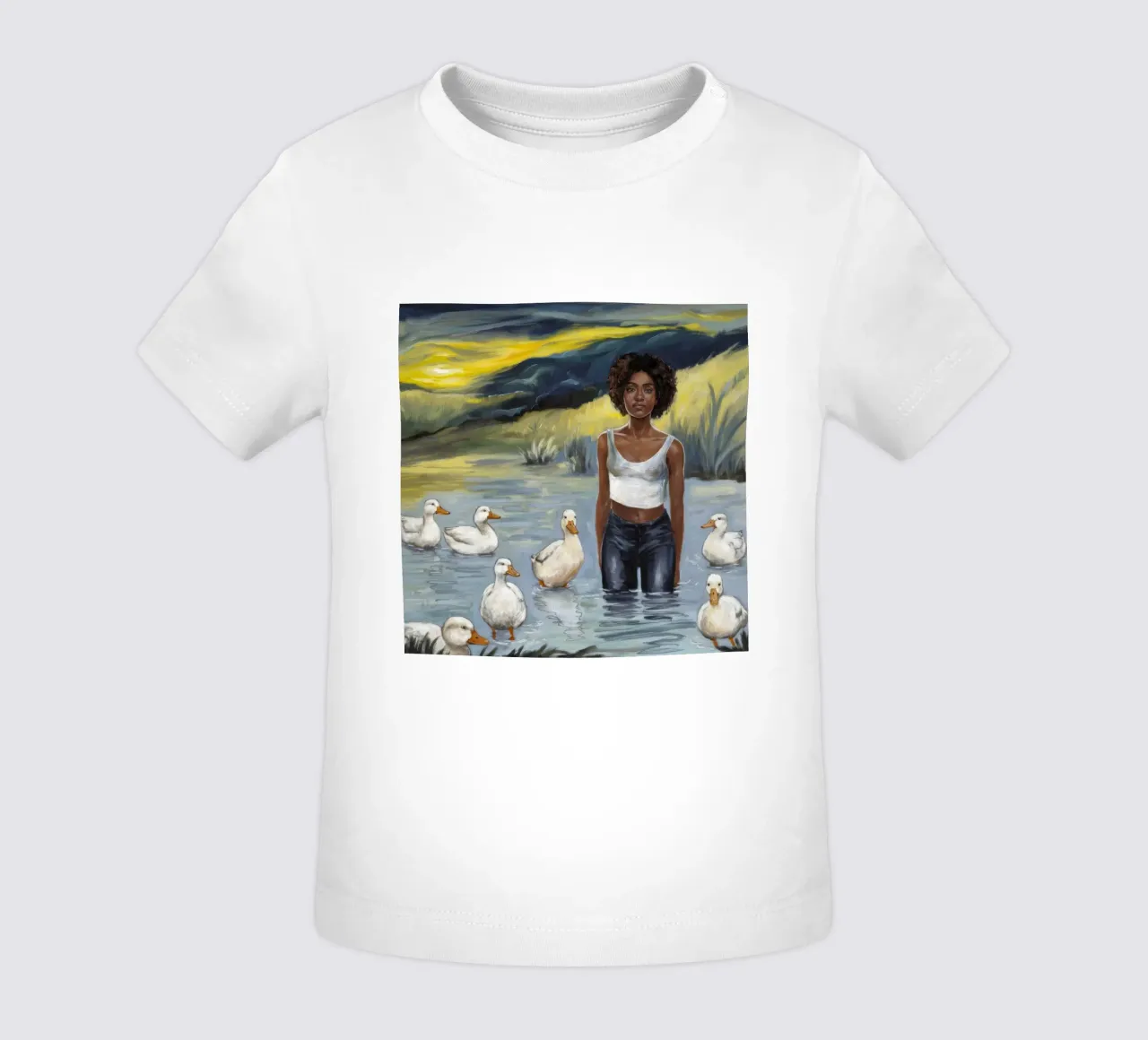 Tranquillo riflesso dell'acqua maglietta neonato da Ebony Carpenter