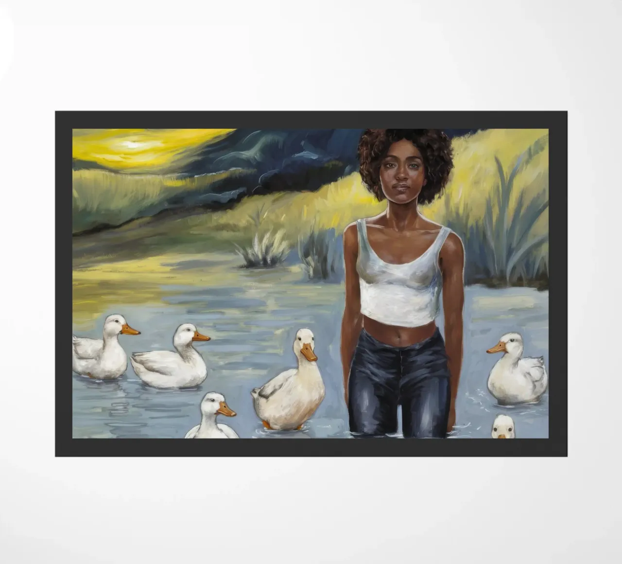 Tranquillo riflesso dell'acqua zerbino da Ebony Carpenter