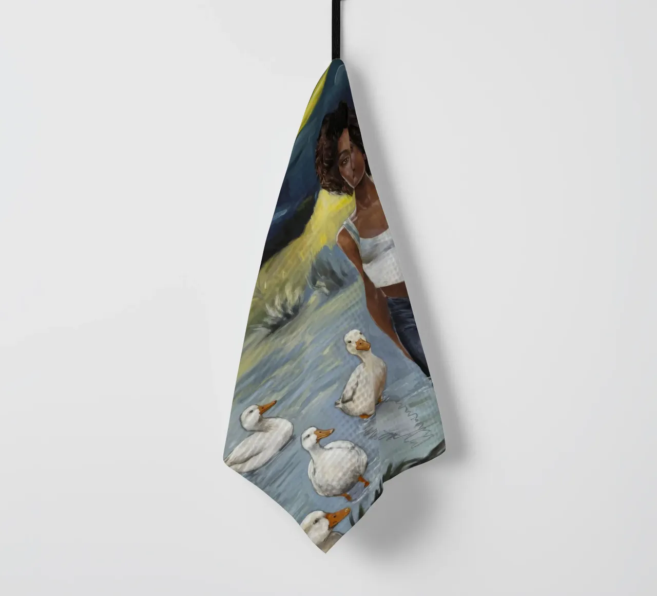 Tranquillo riflesso dell'acqua canovaccio da cucina da Ebony Carpenter
