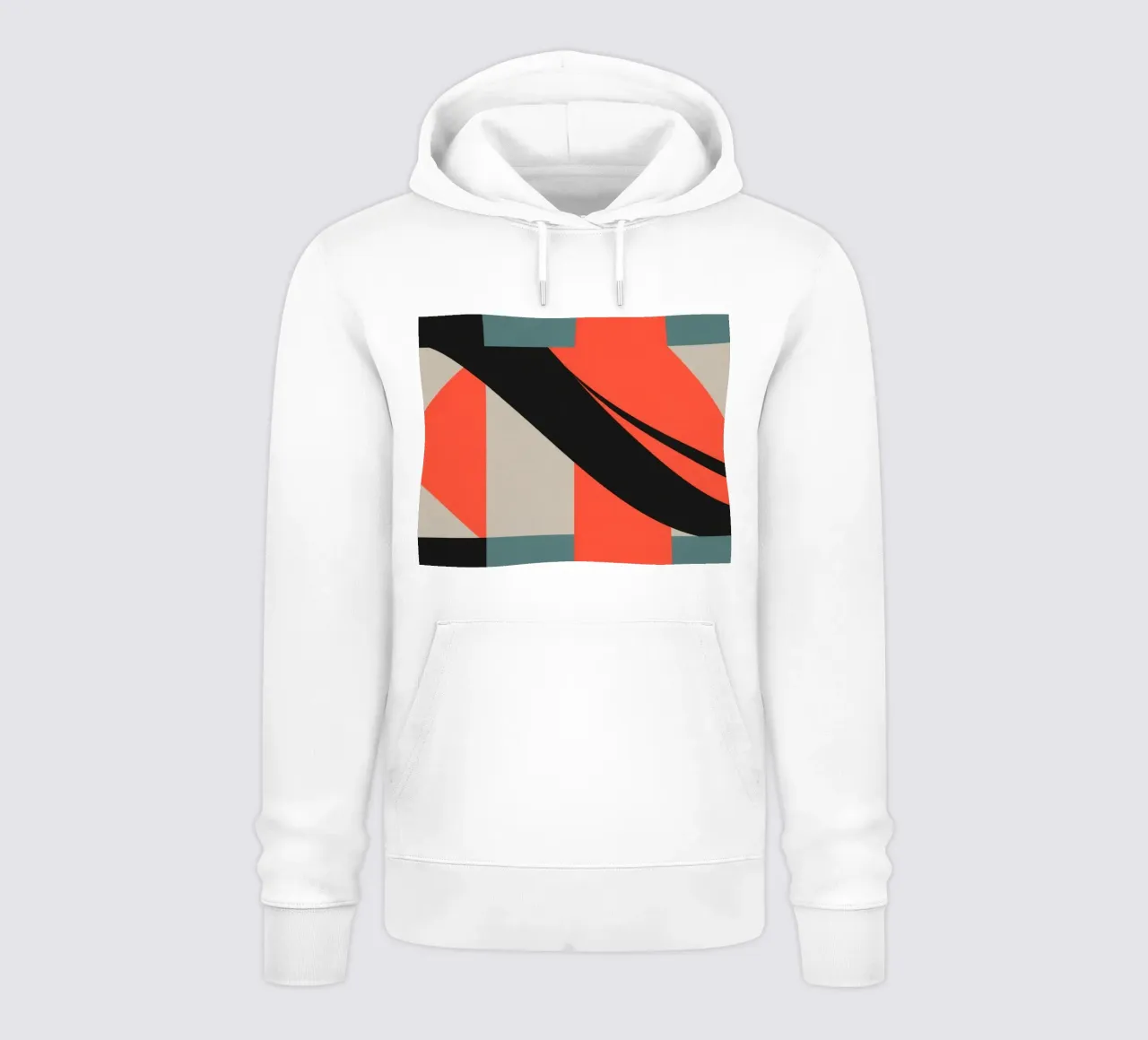 Colorato motivo astratto con forme geometriche e forme fluide. felpa con cappuccio da DesignDoodle