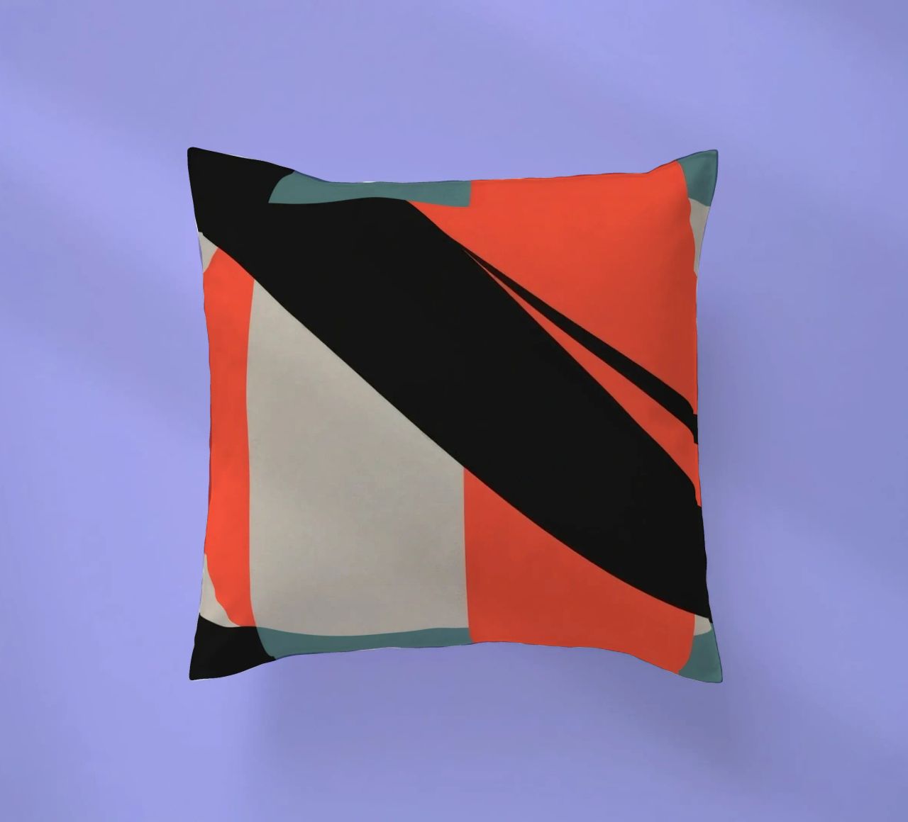Colorato motivo astratto con forme geometriche e forme fluide. cuscino da DesignDoodle