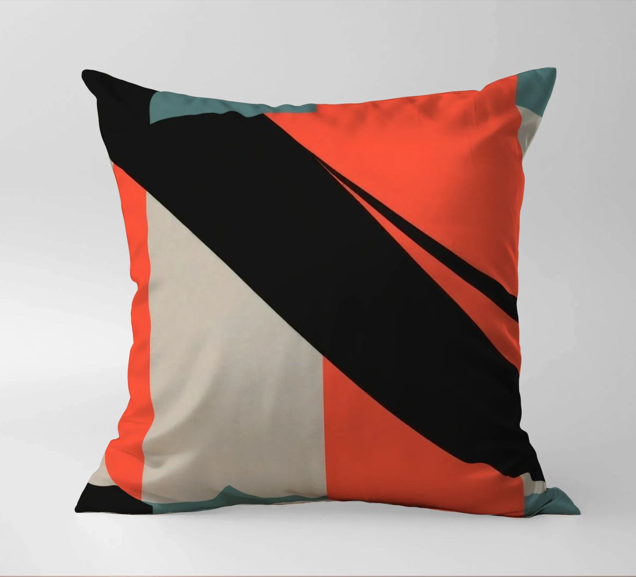 Colorato motivo astratto con forme geometriche e forme fluide. cuscino da DesignDoodle