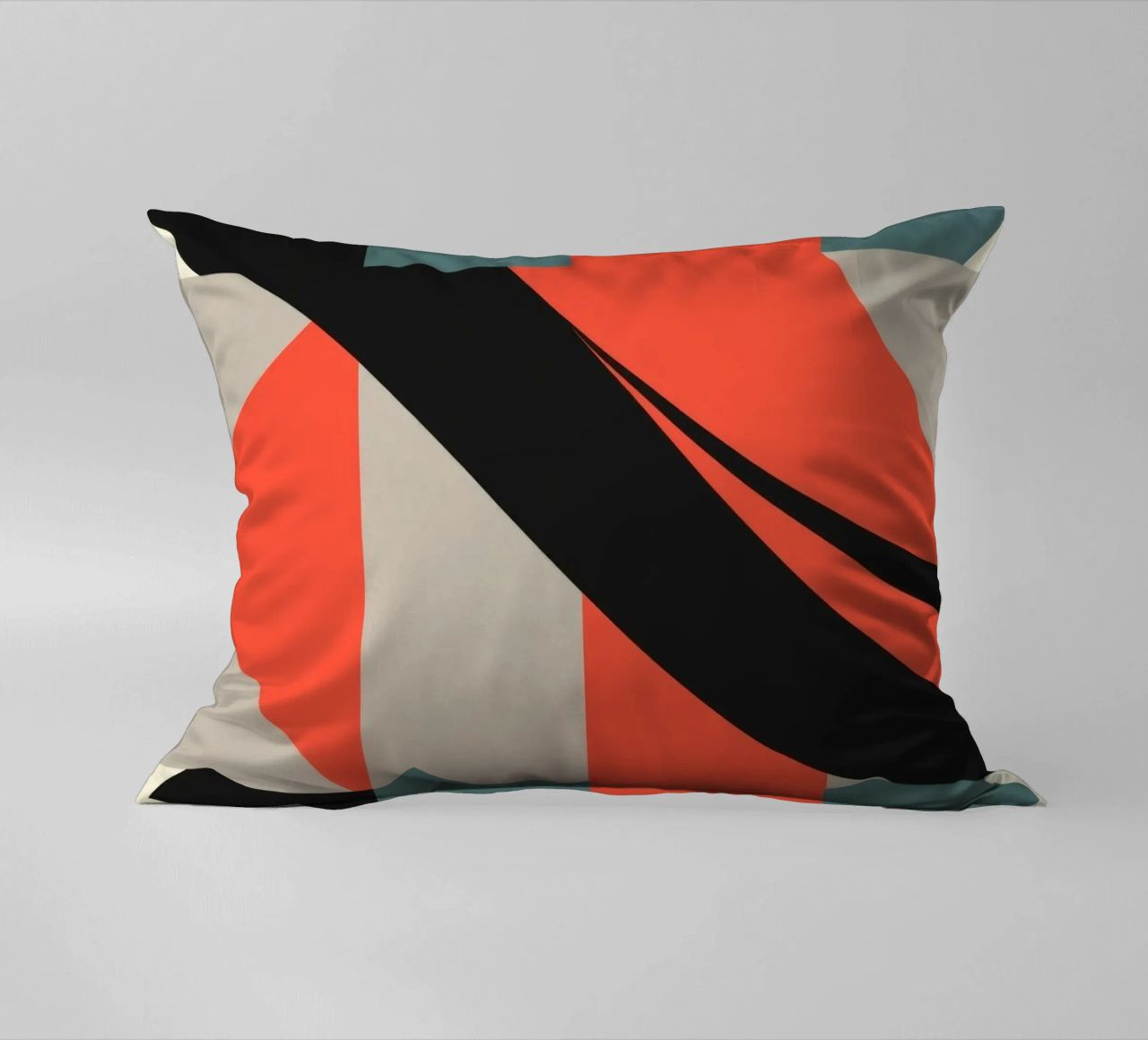 Colorato motivo astratto con forme geometriche e forme fluide. cuscino da DesignDoodle