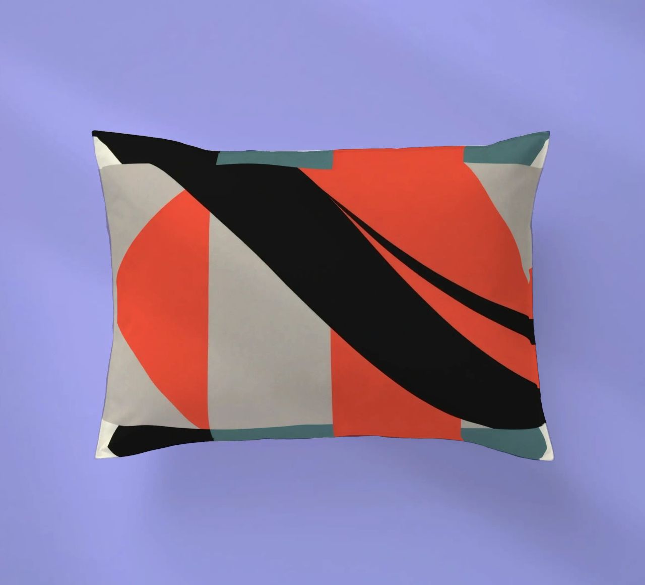 Colorato motivo astratto con forme geometriche e forme fluide. cuscino da DesignDoodle