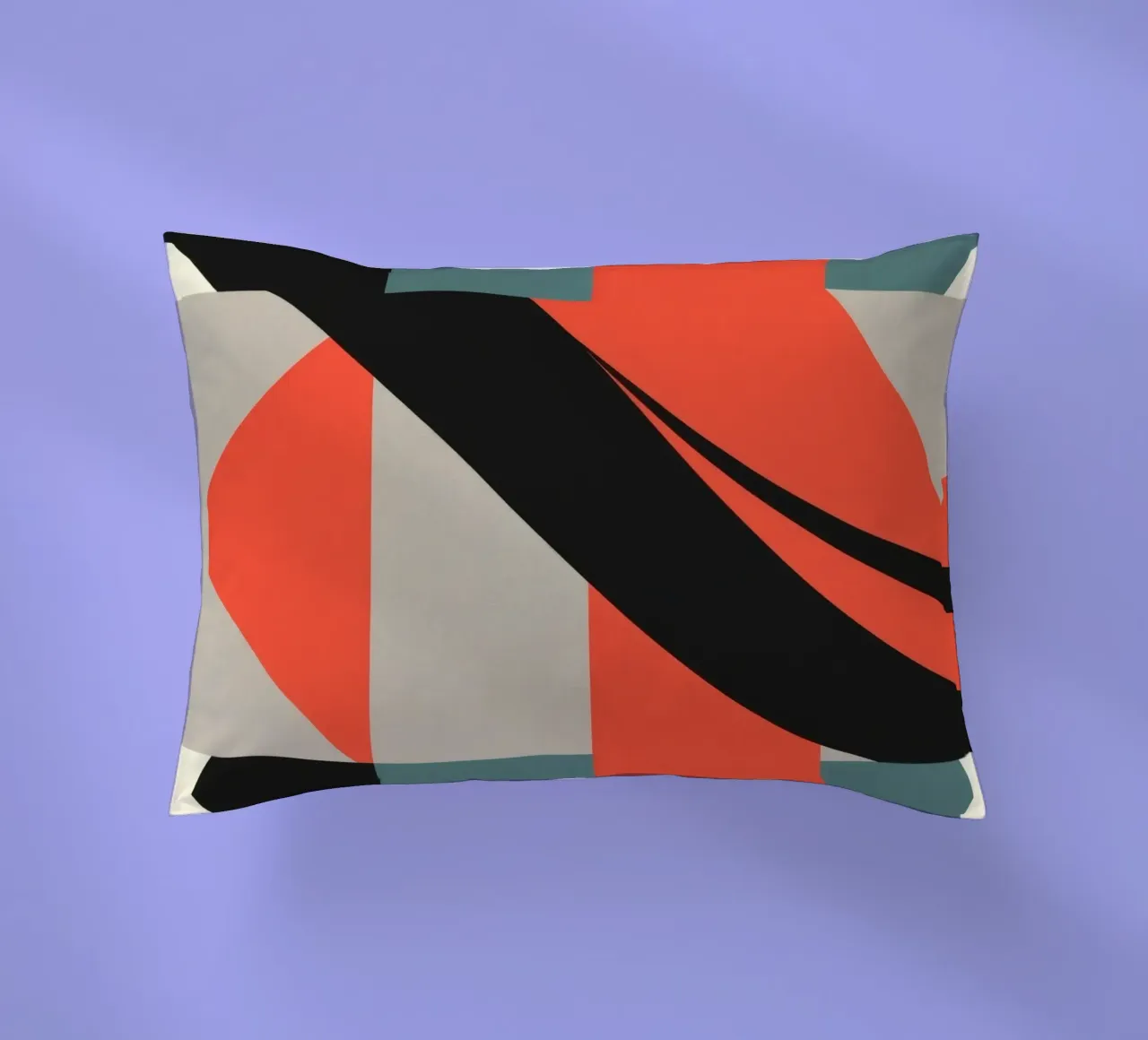 Colorato motivo astratto con forme geometriche e forme fluide. cuscino da DesignDoodle