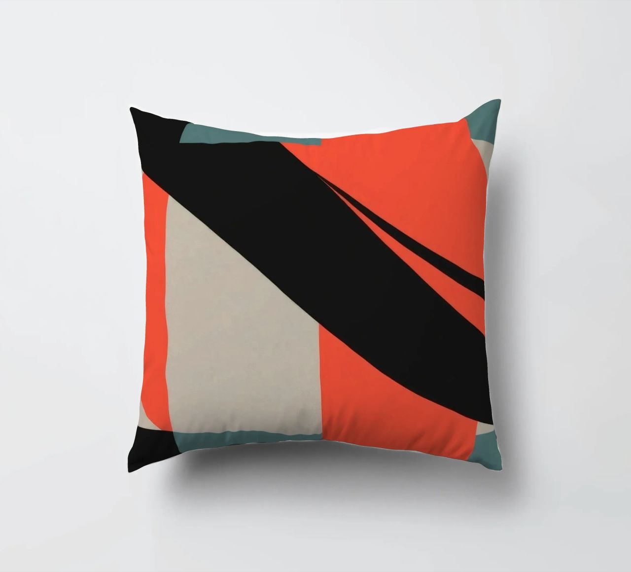 Colorato motivo astratto con forme geometriche e forme fluide. cuscino da DesignDoodle
