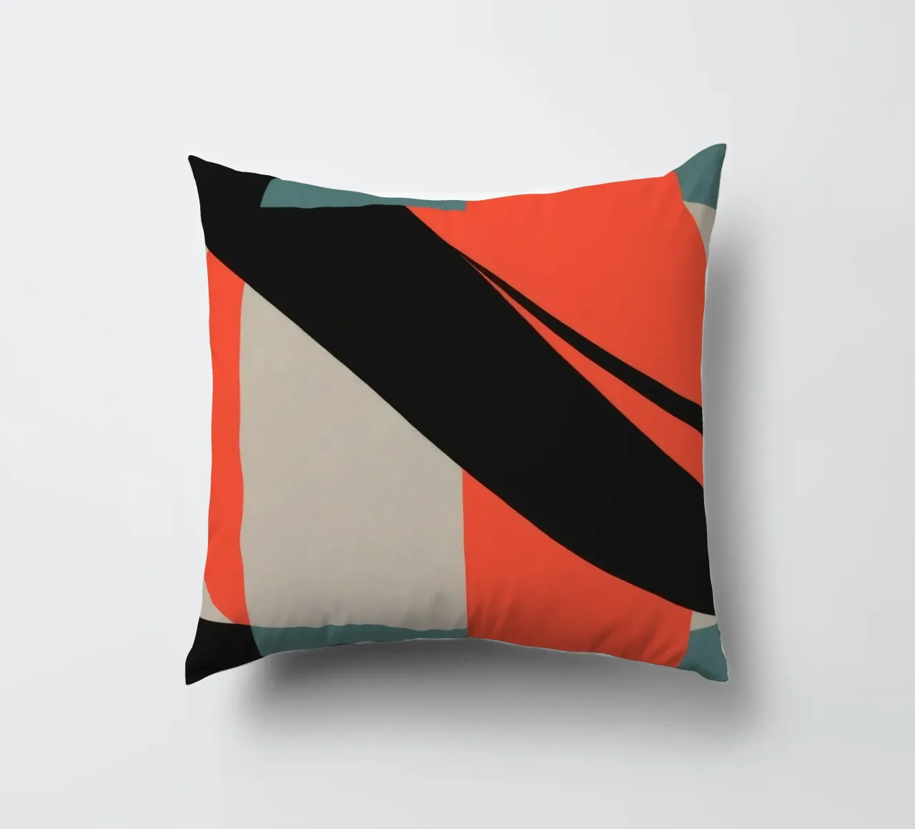 Colorato motivo astratto con forme geometriche e forme fluide. cuscino da DesignDoodle