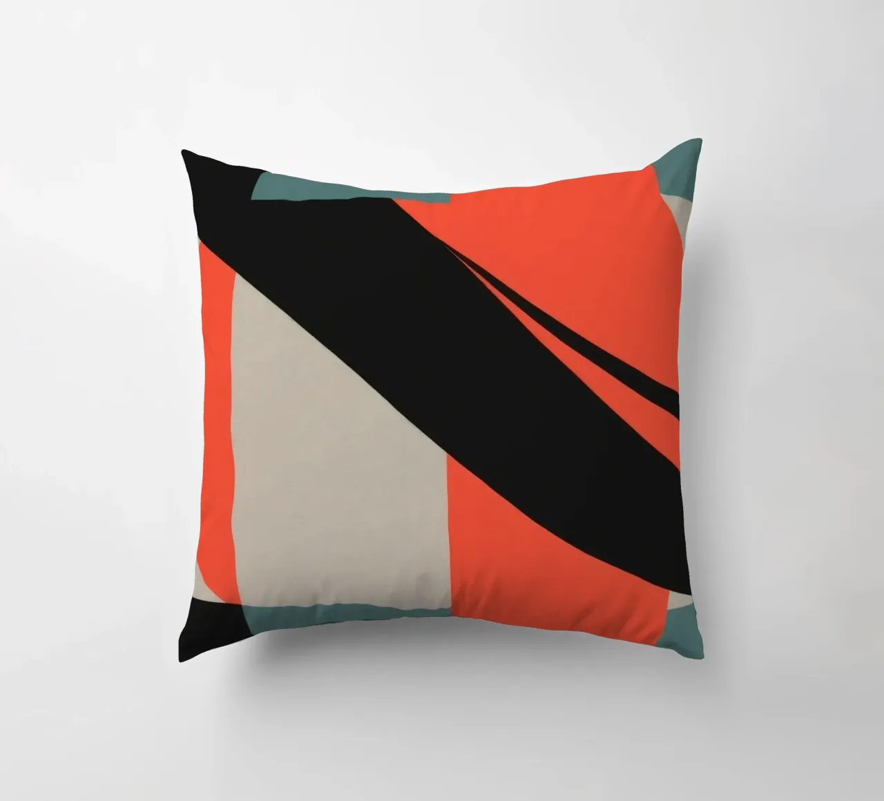 Colorato motivo astratto con forme geometriche e forme fluide. cuscino da DesignDoodle
