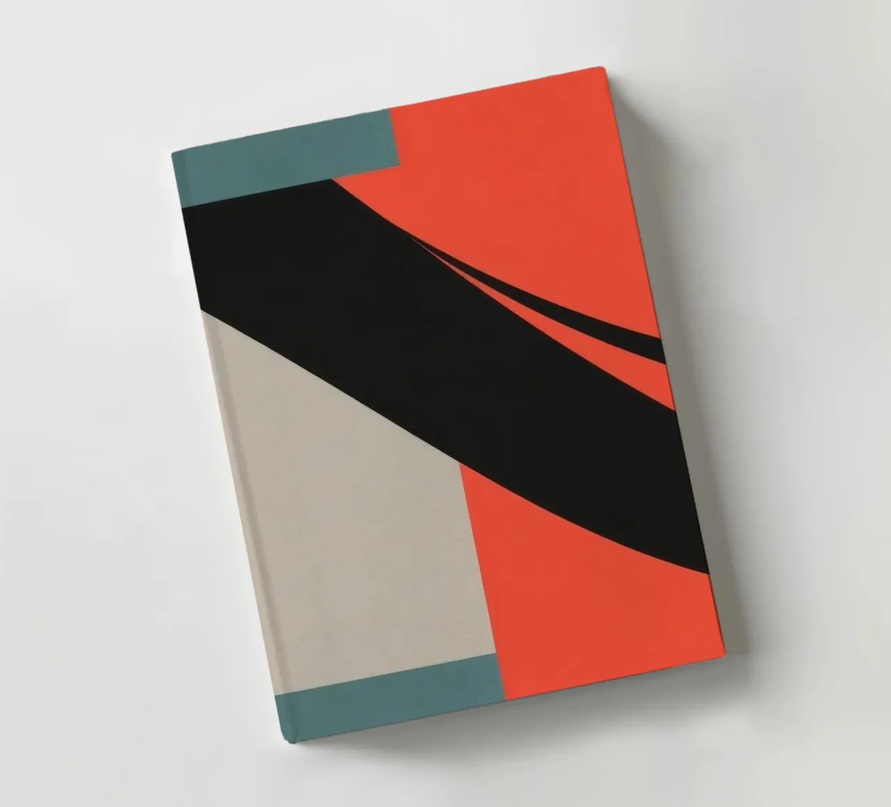 Motif abstrait coloré avec formes géométriques et fluidité. carnet de notes de DesignDoodle