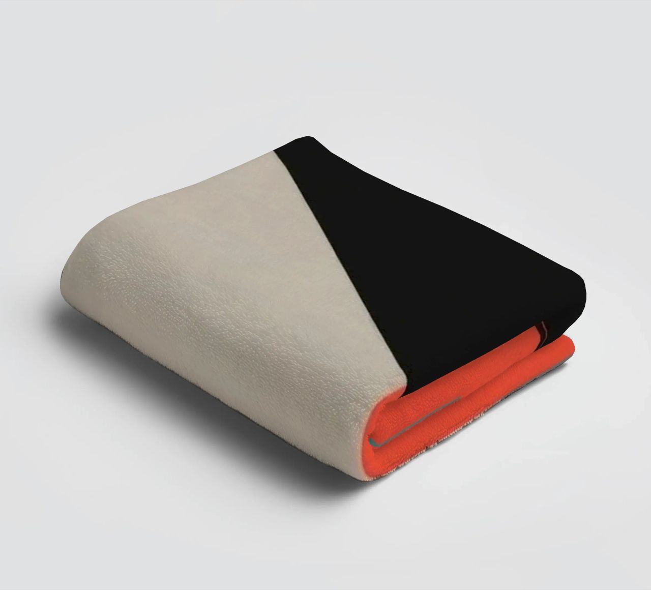 Colorful abstract pattern with geometric shapes and flowing towel by DesignDoodle