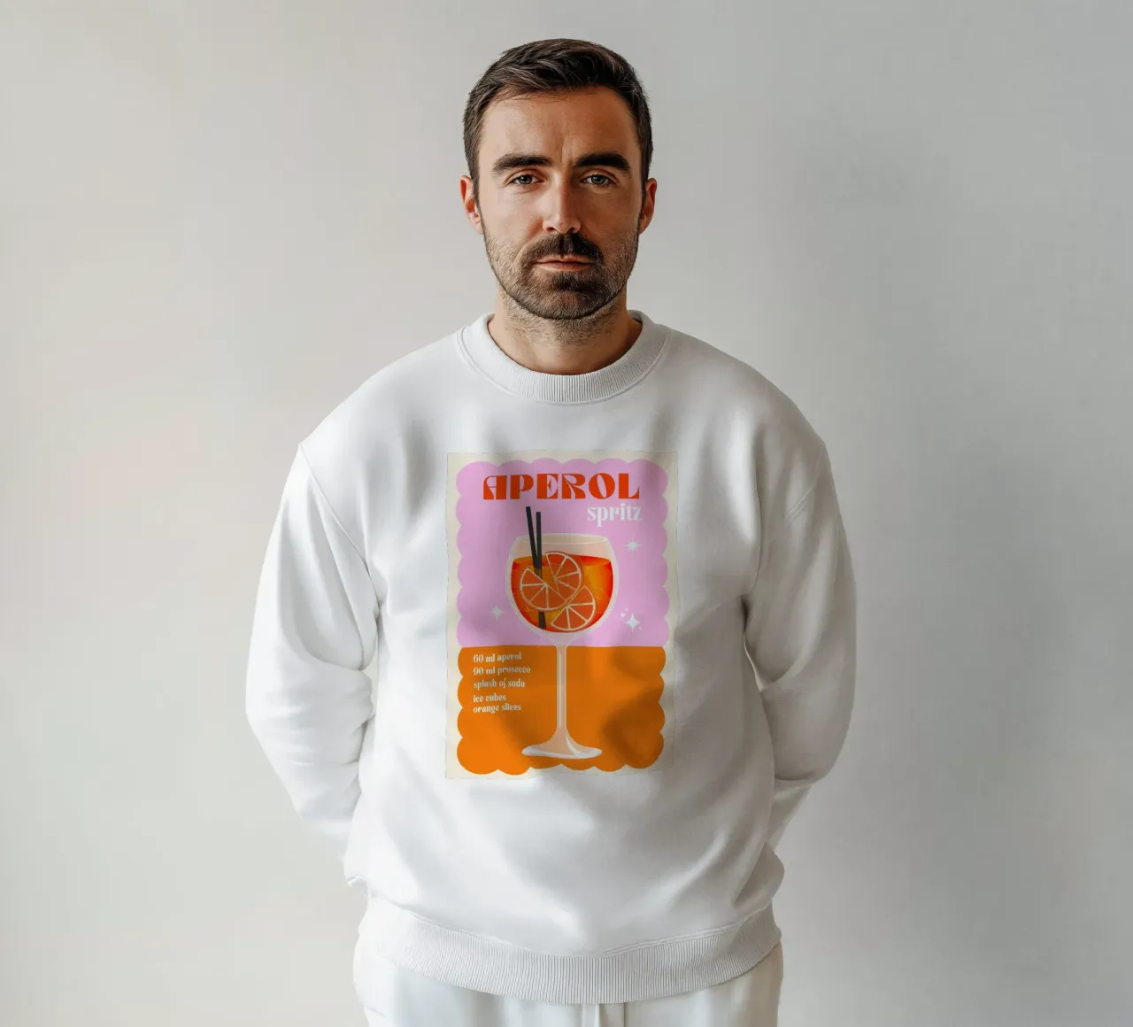 Cóctel Aperol Spritz Print sudadera de PrintStudio