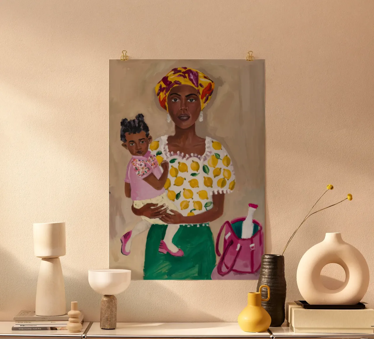Mütterliche florale Umarmung Hahnemühle von Ebony Carpenter