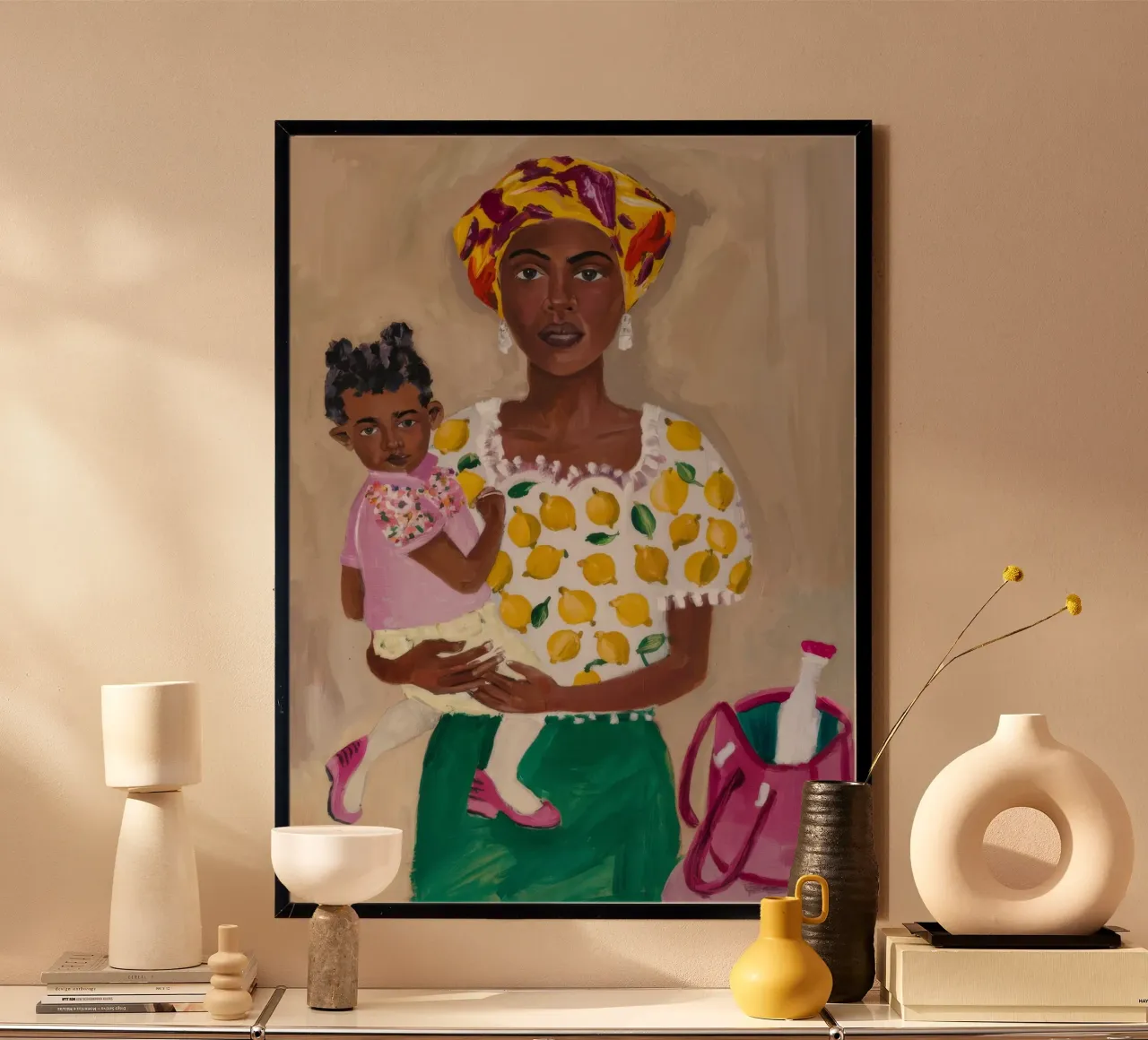 Mütterliche florale Umarmung Hahnemühle von Ebony Carpenter