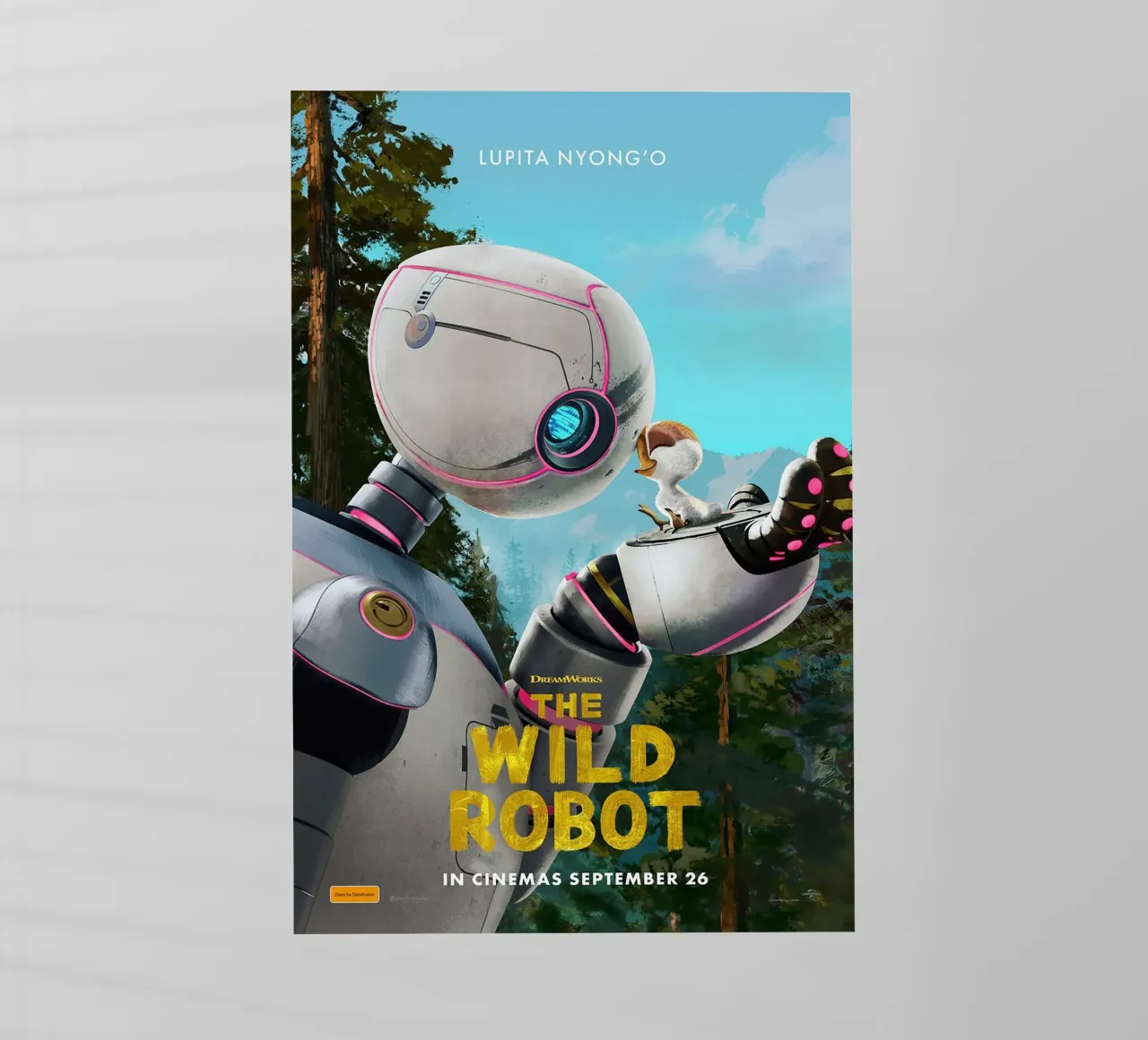 The Wild Robot pellicola backlit da Attaboy Dsgn