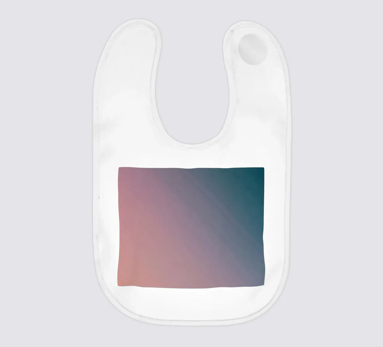 Sfumature di colore che vanno dal caldo pesca al freddo verde acqua. bavaglino da DesignDoodle