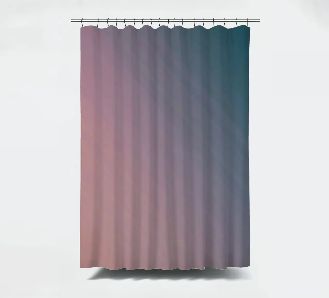 Sfumature di colore che vanno dal caldo pesca al freddo verde acqua. tenda da doccia da DesignDoodle
